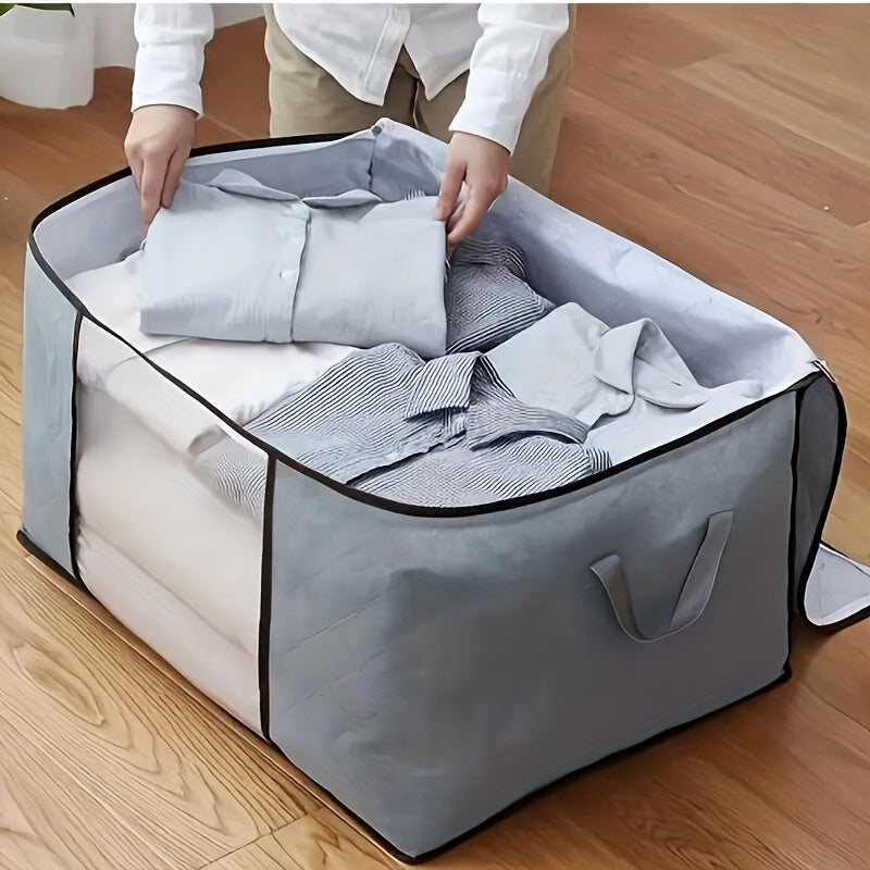 Large Capacity Blanket Storage Bags with Zipper and Clear Window