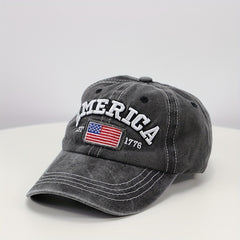 Men's Outdoor American Flag Vintage Baseball Cap