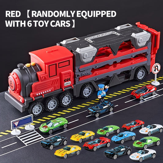 Ejection Deformation Track Large Truck Toy Car Combo