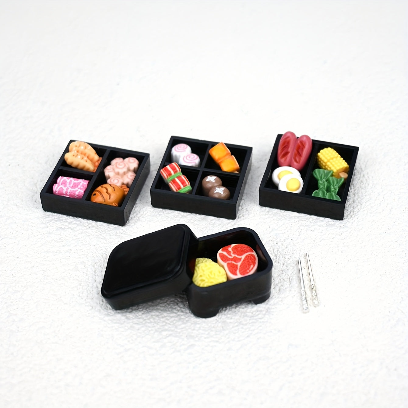 Japanese Bento Box Scene Decor Miniatures for Dollhouses