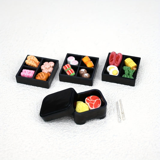 Japanese Bento Box Scene Decor Miniatures for Dollhouses