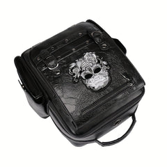 Gothic Punk Style Ghost Skull Embroidery Backpack