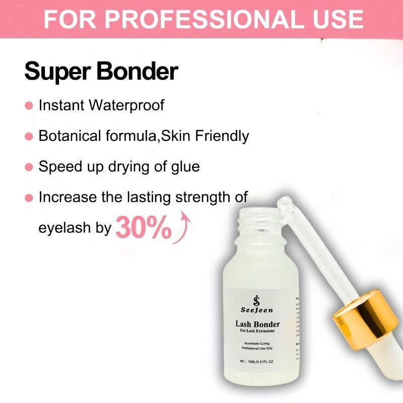SeeJeen Lash Bonder 15ml for Eyelash Extensions Glue Accelerator Sealant