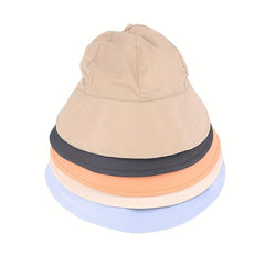 Foldable Bucket Hat Lightweight Casual Sun Hat Adjustable Cap
