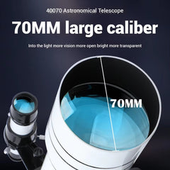High Def 70mm Telescope, 99X Zoom, Manual Focus