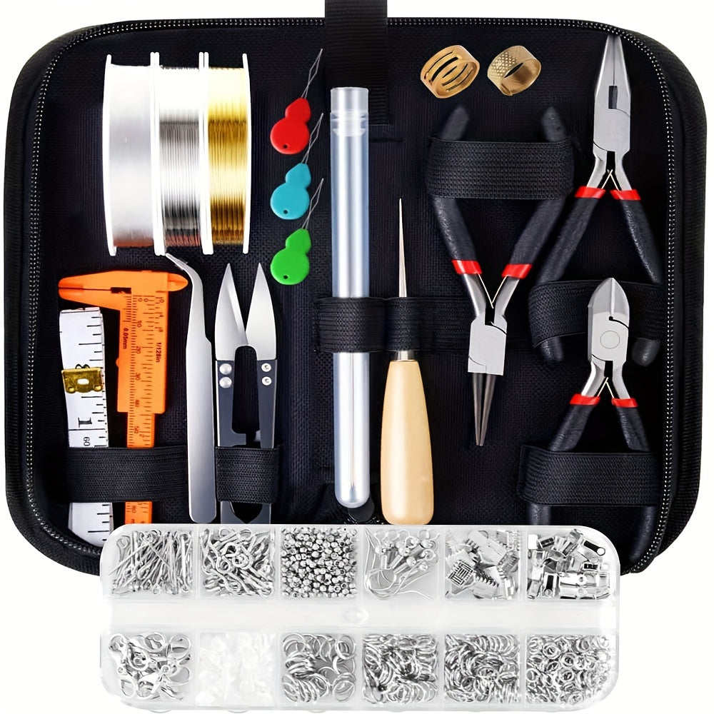 845pcs Jewelry Making Supplies Kit with Tools, Wire, Findings