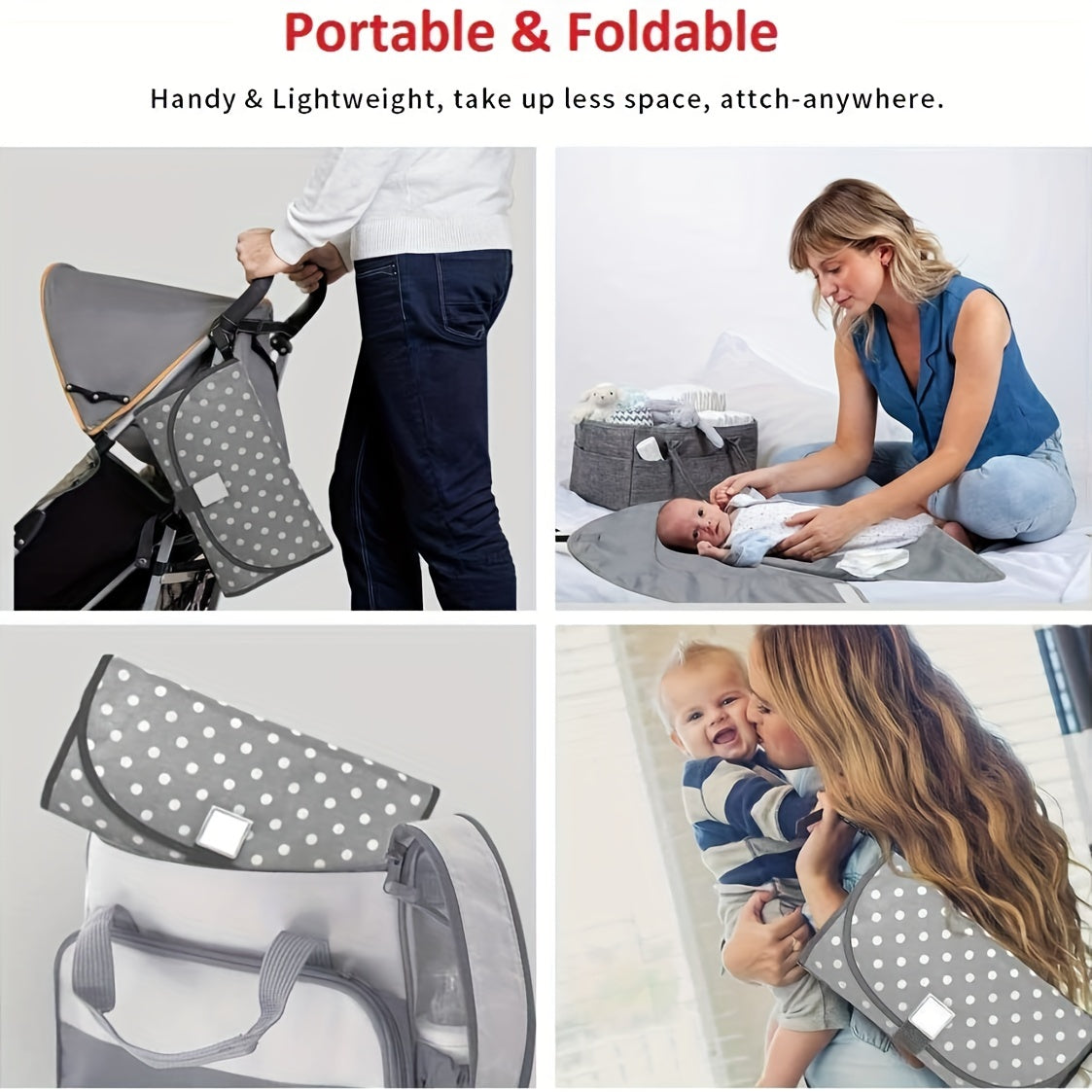 Portable Waterproof Changing Pad 3 in 1
