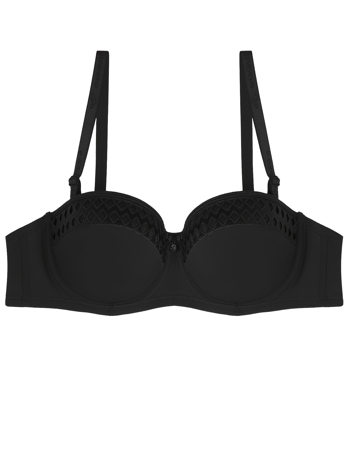 Solid Balconette Bra Push Up Women's Lingerie