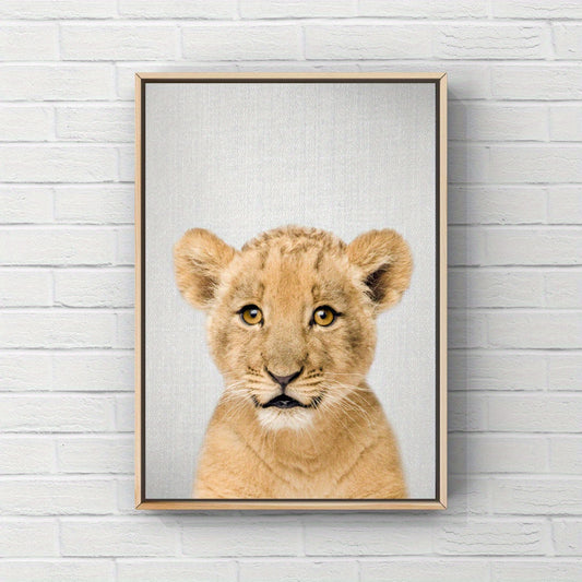 Baby Animals Portrait Posters for Room Decor