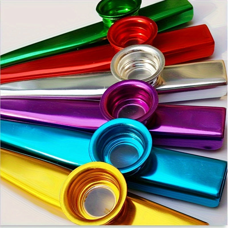 3pcs Metal Kazoo Set for Halloween Christmas Orff Percussion Instruments