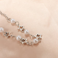 Star & Pearl Beaded Bracelet for Girls
