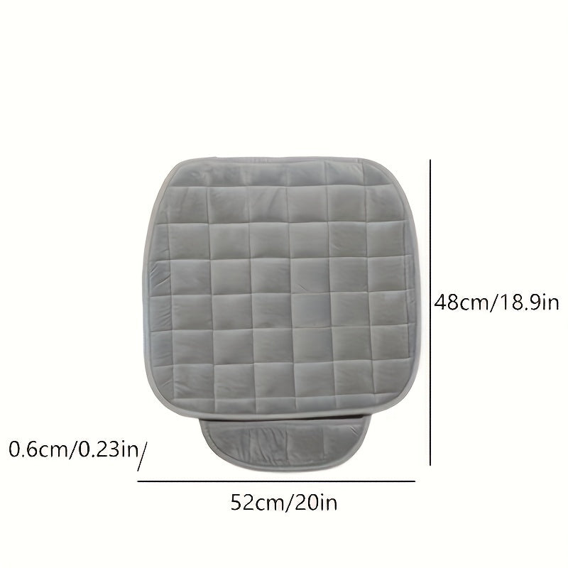 2pcs Winter Car Seat Cover Cushion Anti-slip Front Chair Pad