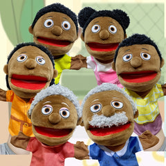 Family Hand Puppets - Multicultural Finger Puppet Set