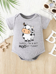 Cow Sorry I'm A Bit Moody Today Onesie