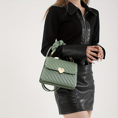 Textured Pleated Shoulder Bag for Women