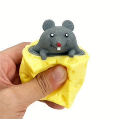 Creative Cheese Mouse Cup Pinch Squirrel Decompression Toy