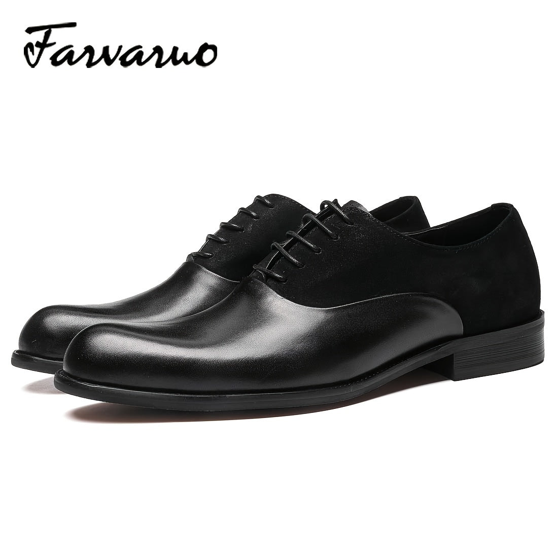 FARWARWO Leather Dress Shoes Wedding Office