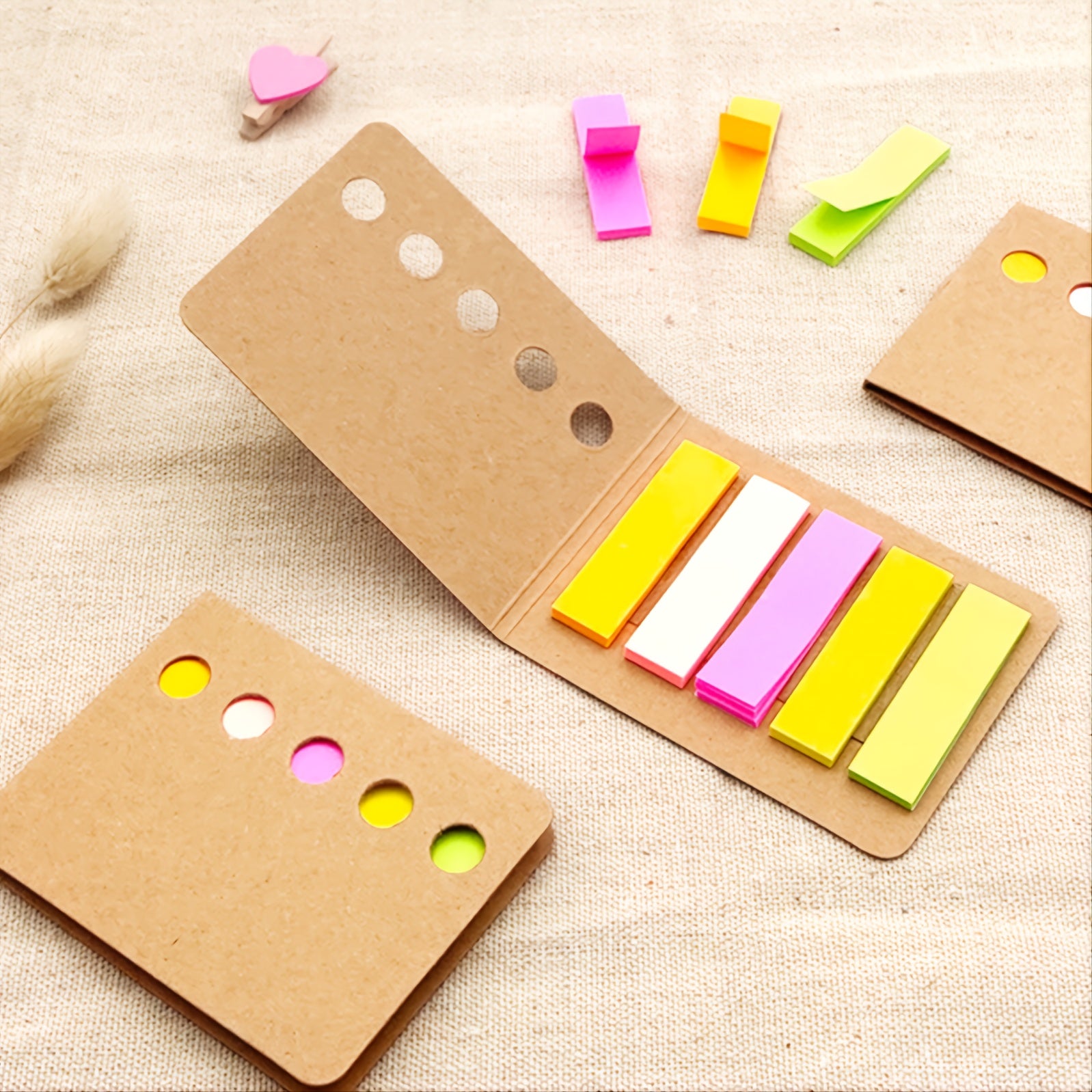 Cow Leather Sticky Note Set 120 Sheets