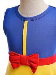 Girls Cartoon Princess Sleeveless Tank Dress Cosplay Costume Dress