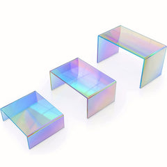 6pcs Rainbow Acrylic Display Rack for Shoes Collectibles