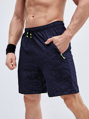 Men's Breathable Shorts With Side Zipper Pockets