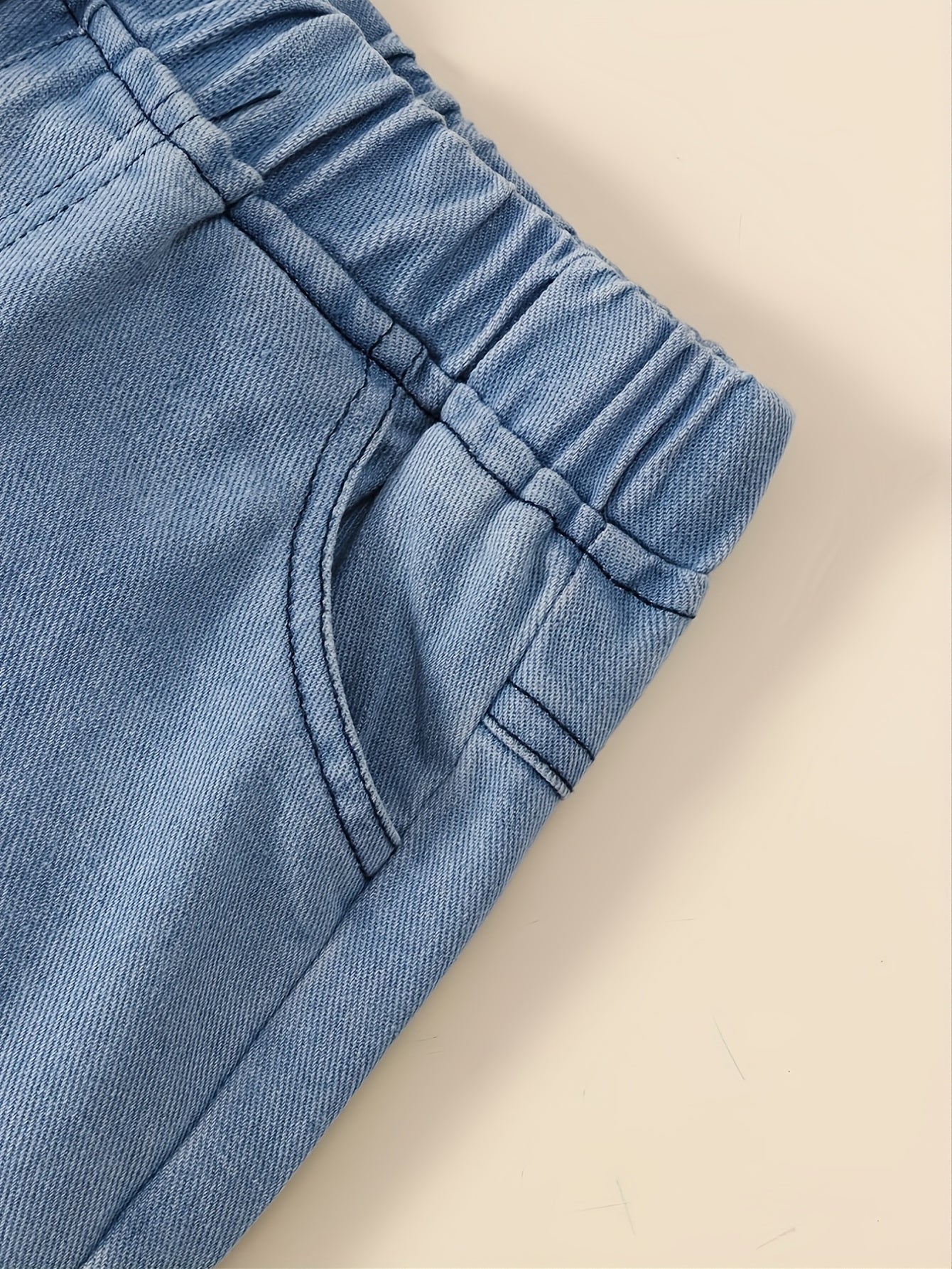 Girls Denim Jeans with Pockets Kids Spring Fall Clothing