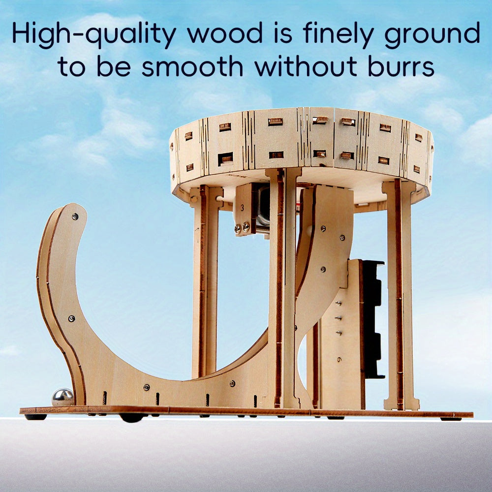 DIY Wooden Puzzle Perpetual Motion Model