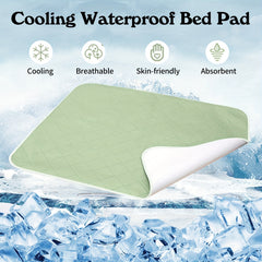 Waterproof Incontinence Bed Pads Washable Reusable Cooling Bed Underpads