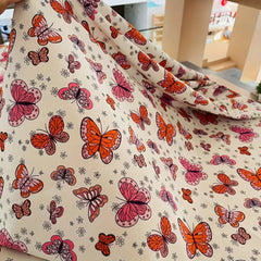 1 Yard Red Flower Pattern Cloth DIY Fabric DIY Quilt Set