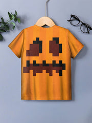 Boy's Pumpkin Graphic T shirt for Halloween