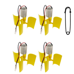 2pcs DIY Wind Turbine Generator Kit 4 Blade Micro Vertical Motors