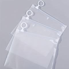 3pcs Portable Document Bags Frosted Transparent Storage
