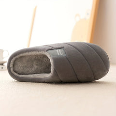 Men's Plush Lining Slip On Platform Slides
