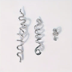 3 Pcs Snake Hair Jewelry For Braids Decoration - Golden