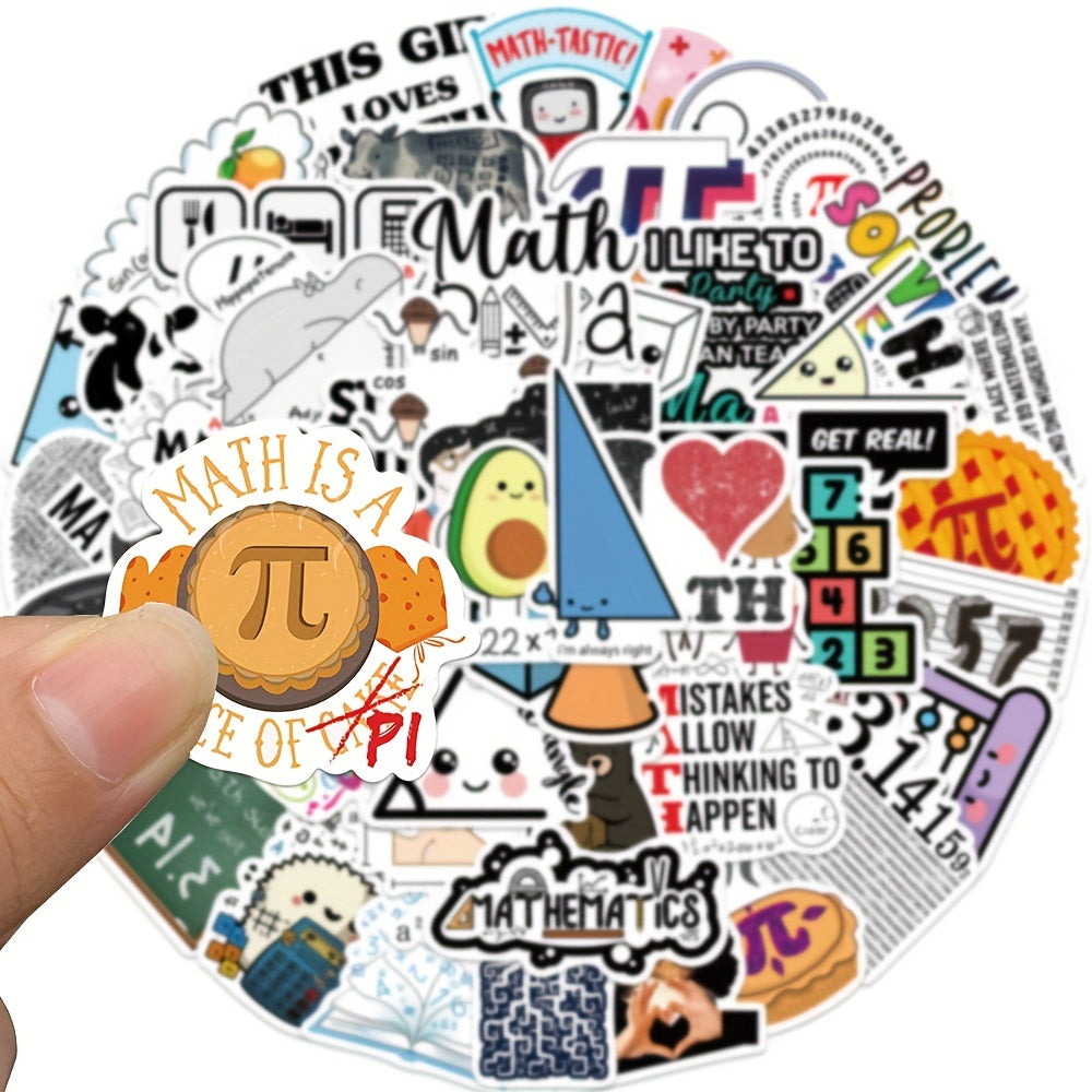 50 Funny Math Formula Stickers for Guitars Water Bottles & More