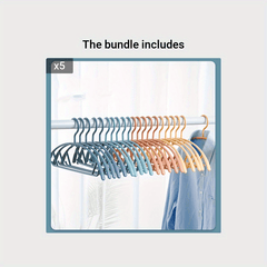 Random Clothes Hanger Hanging Striped Non Slip Shelf Semicircular Support