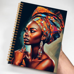 Inspirational African American Woman Notebook 13.97x21.08 cm
