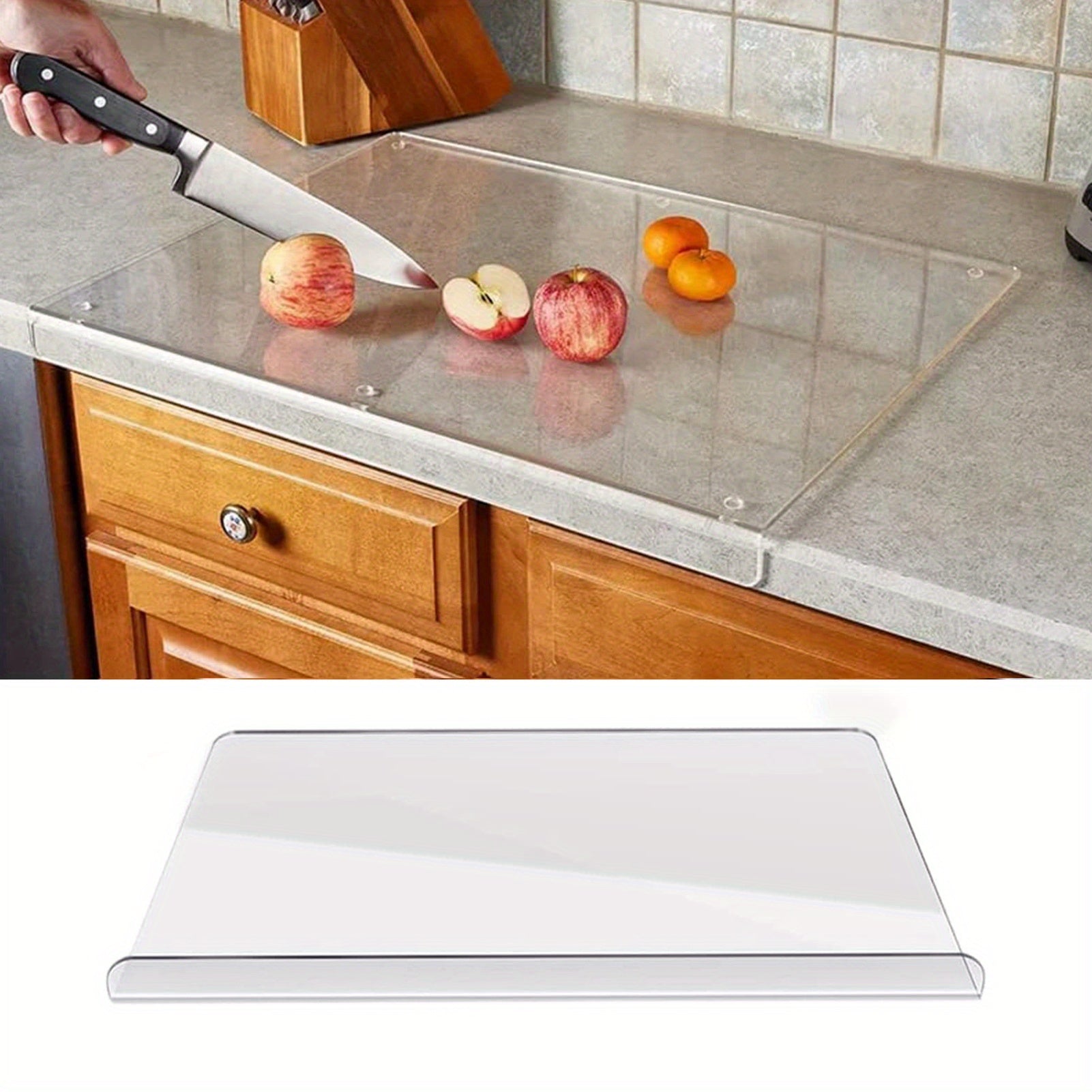 Acrylic Transparent Cutting Board for Kitchen Non-Slip