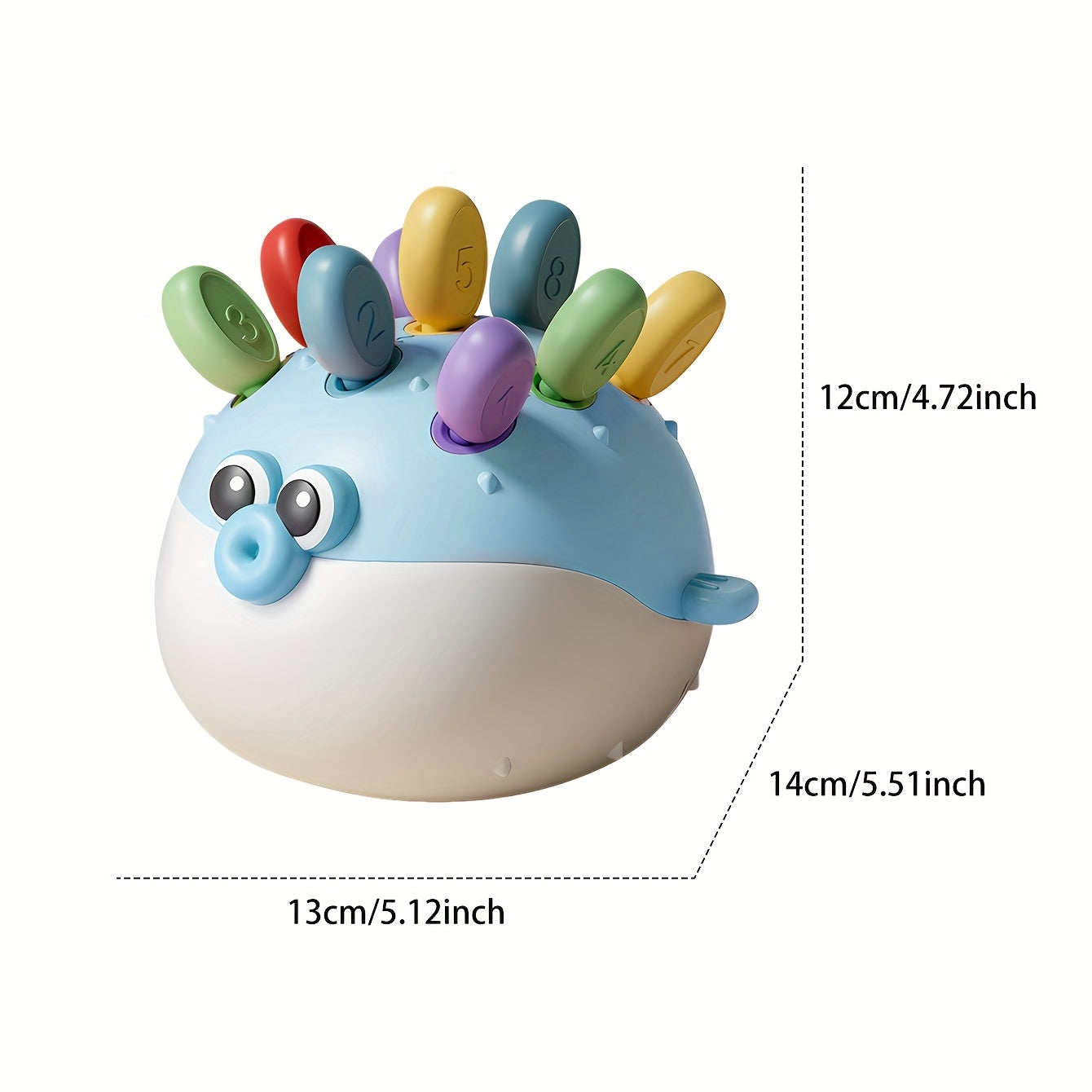 Cartoon Shape Match Puzzle Toy w/ Storage Sticks