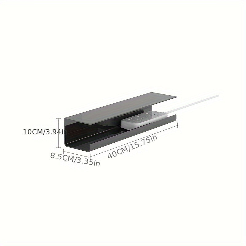 Desk Cable Management Rack Wire Storage Slot No Drilling