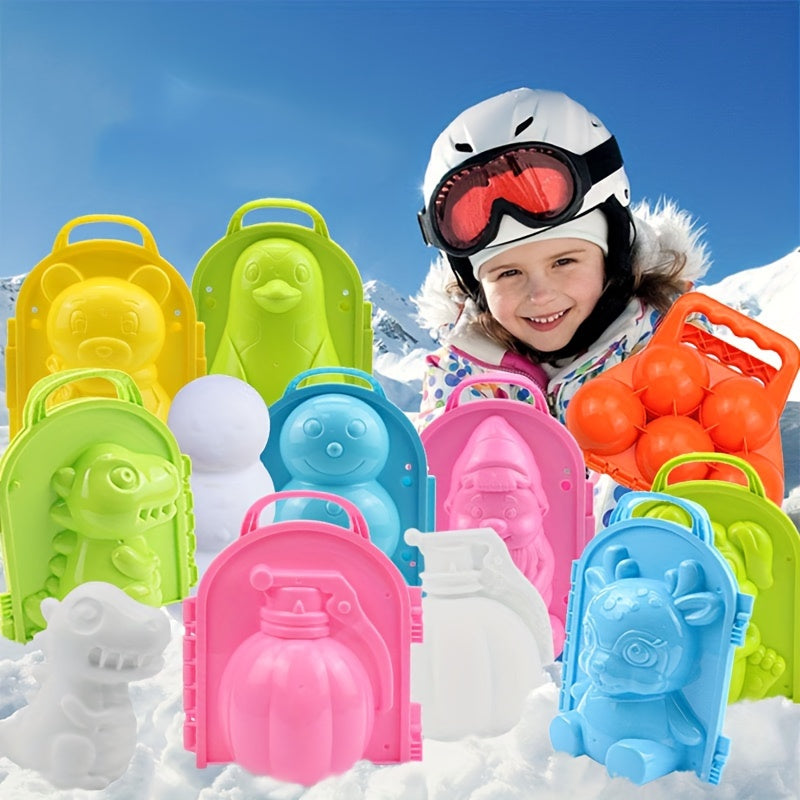 1pc Snow Mold And Sand Mold 3D Shape Outdoor Toy And Beach Toy