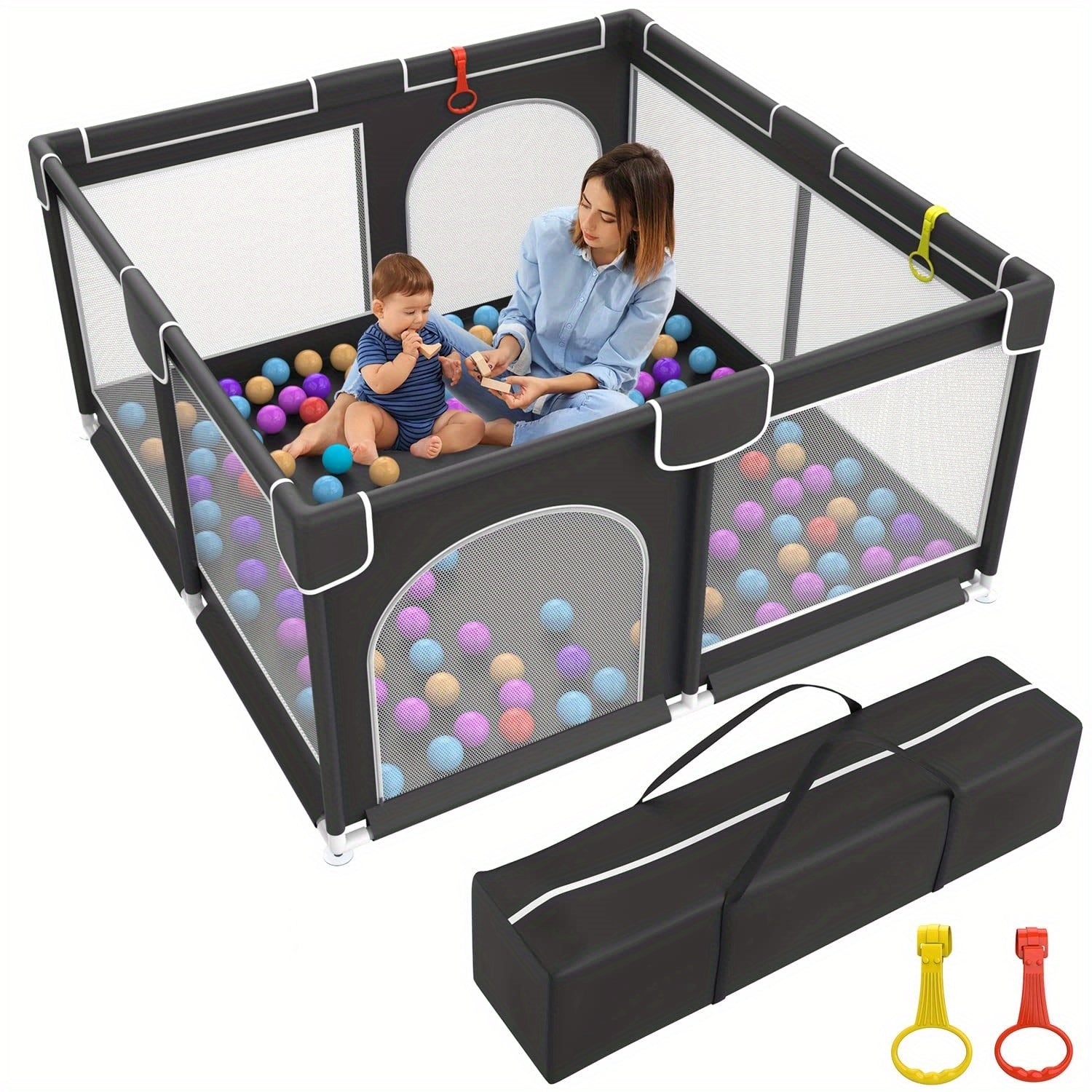 Large Secure Play Yard for Babies & Toddlers