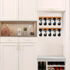 Wooden Sunglasses Organizer Wall Mounted Glasses Holder