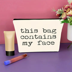 Face Makeup Bag for Girls - Unique Cosmetic Bag Gift