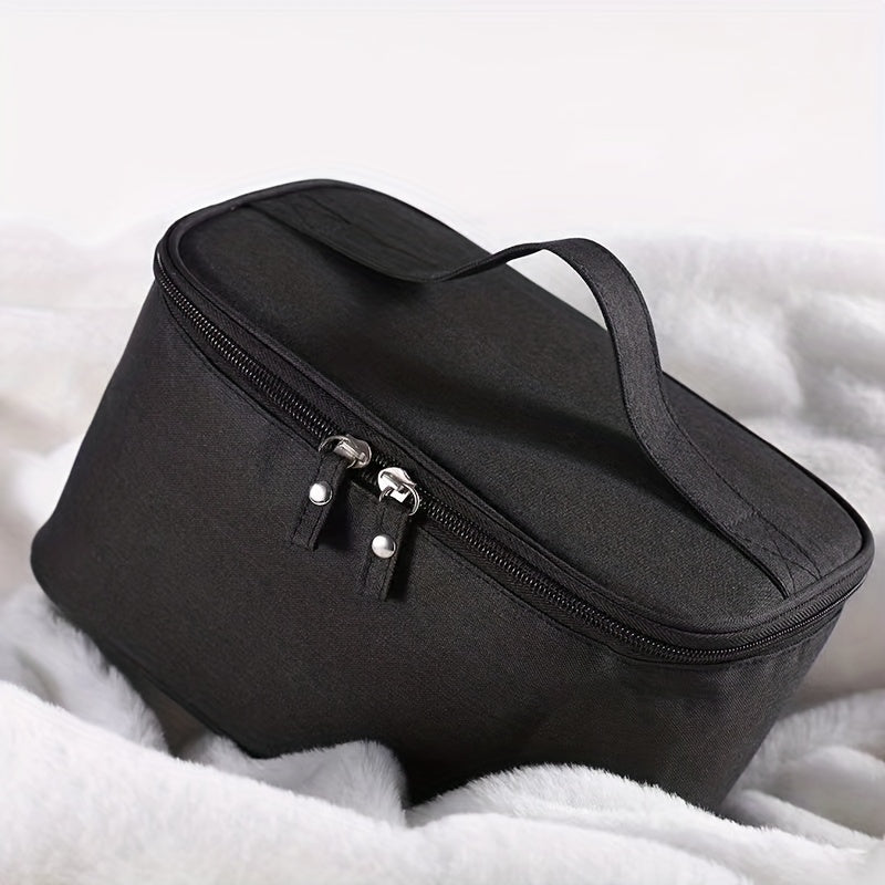 Men's Large Capacity Denim Travel Makeup Bag Water Resistant Shaving Bag