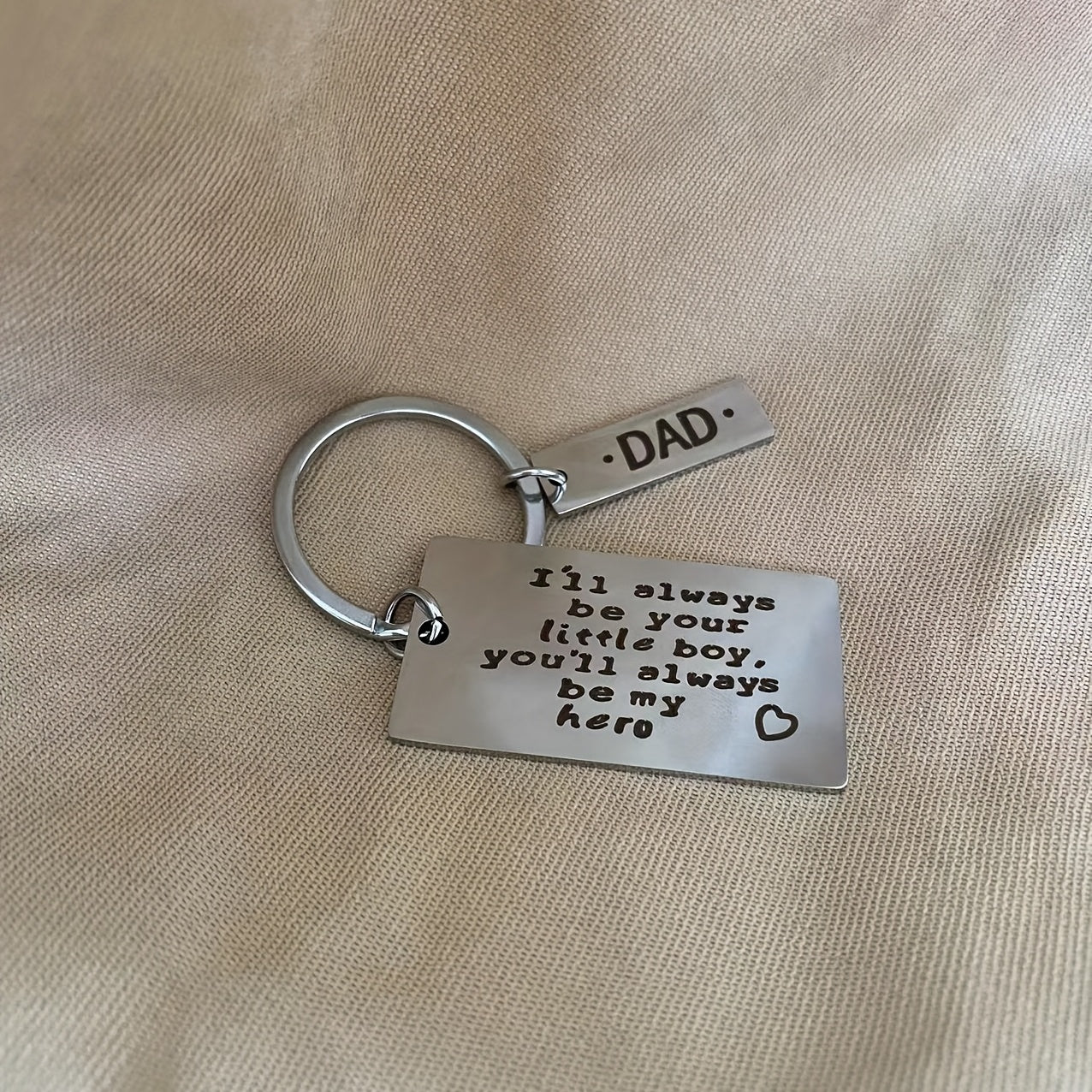 Dad Keychain Pendant Personalized Gift from Son or Daughter