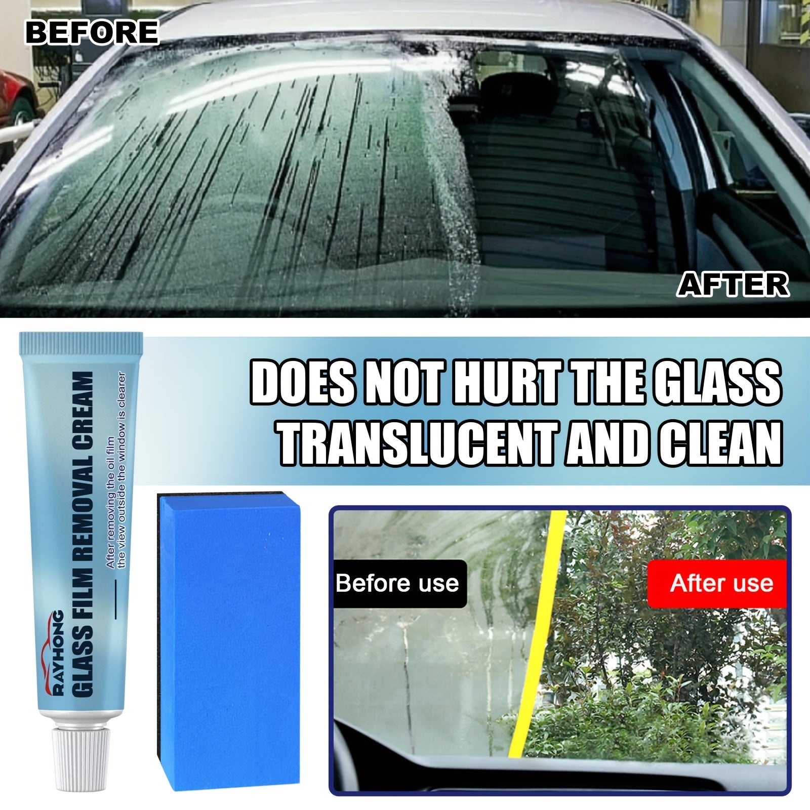 Auto Glass Film Remover Stain Remover Car Paint Repair