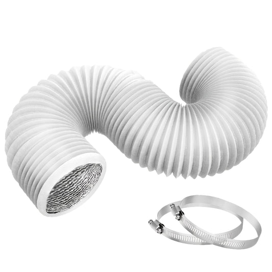 Flexible Insulated Dryer Vent Hose 4 Inch 8ft with Clamps