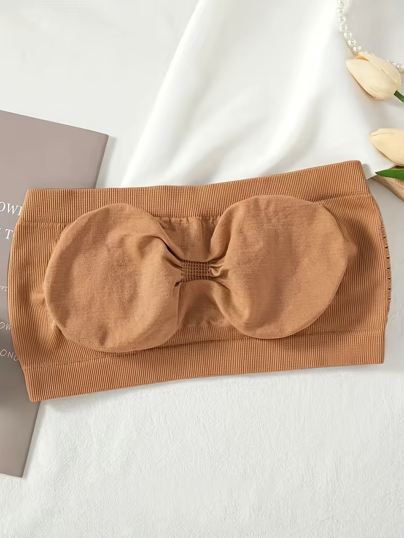 5-Pack Cut Out Bandeau Bras - Breathable Everyday Lingerie