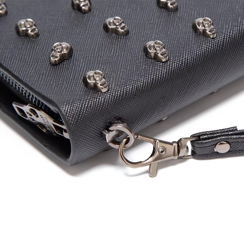 Gothic Skull Card Holder Coin Purse Clutch & Wallet